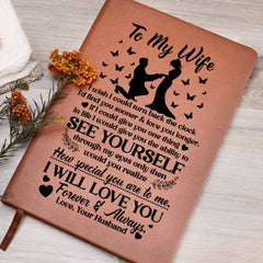 To My Wife Sooner – Leather Journal