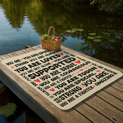 To My Daughter Braver (From Mom) – Sherpa Fleece Blanket